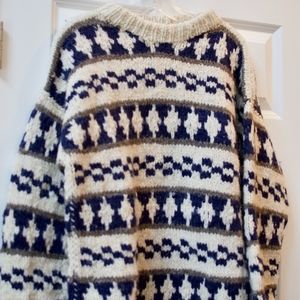 Vintage Alpaca Hippie Sweater Made in Peru